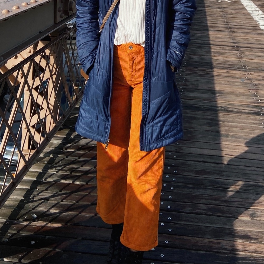 Zara Corduroy Mustard Pants